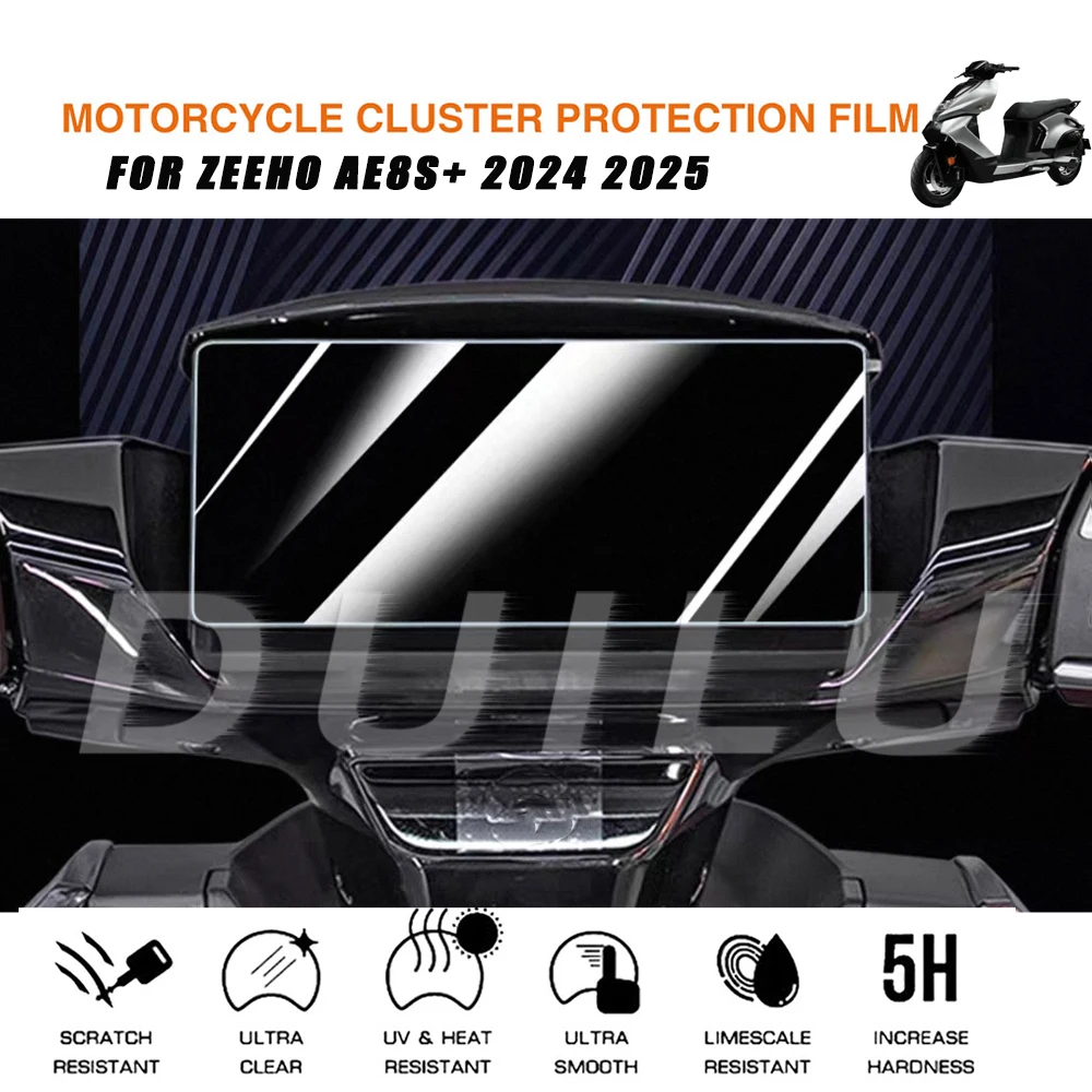

Для ZEEHO AE8S + AE8 S + 2024 2025 мотоциклетный кластер, защитная пленка для экрана от царапин, защитная пленка для инструментов, наклейки