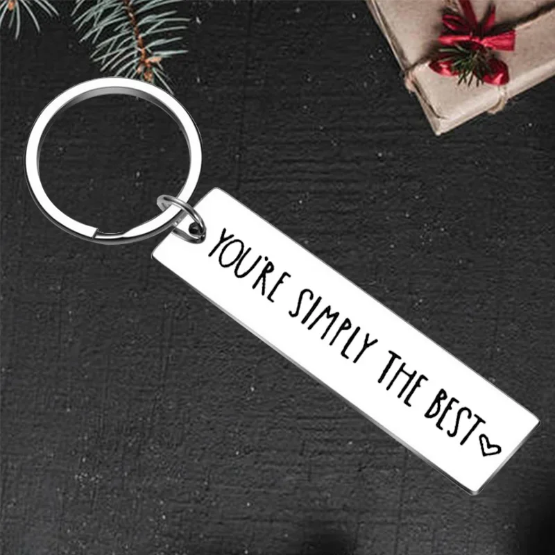 

Cute You're Simply The Best Keychain Pendant Valentine's Day Key Chains Boyfriend Girlfriend Husband Wife Wedding Present