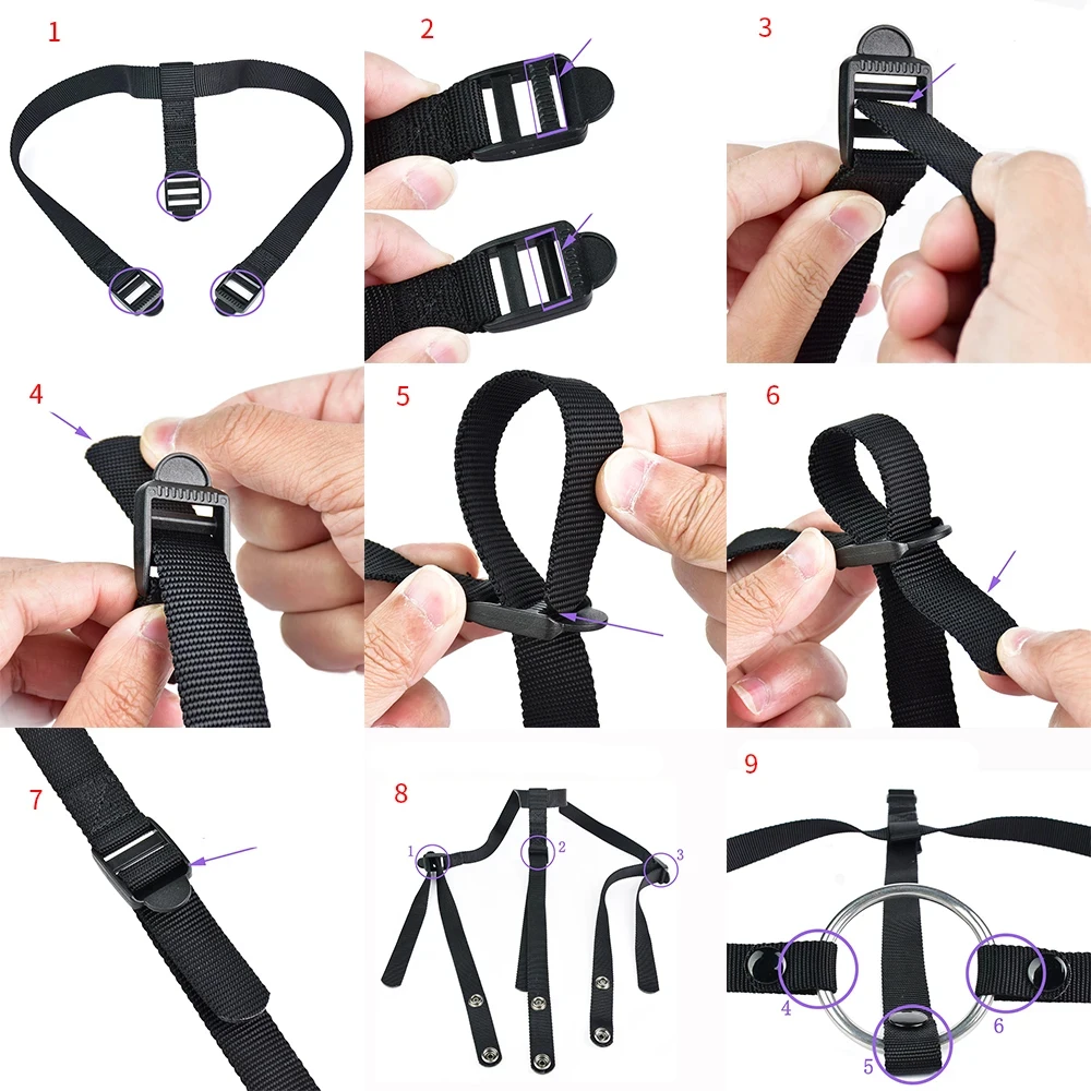 Adjustable Belt Harness for Dildo Anal Plug Strapon BDSM Wearable 4 Sizes Strap With Ring Adult  Sex Toys for Gay Lesbian Couple