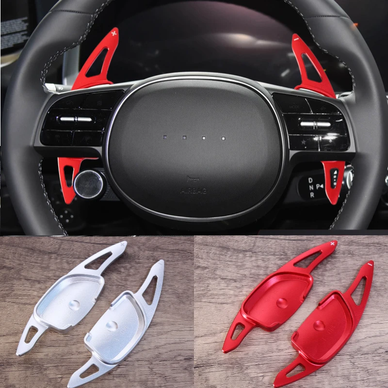 For Hyundai IONIQ 5 Ioniq 6 2021 2022 2023 Aluminum Alloy Car Steering Wheel Shift Paddle Extension Shifter Paddles Accessories