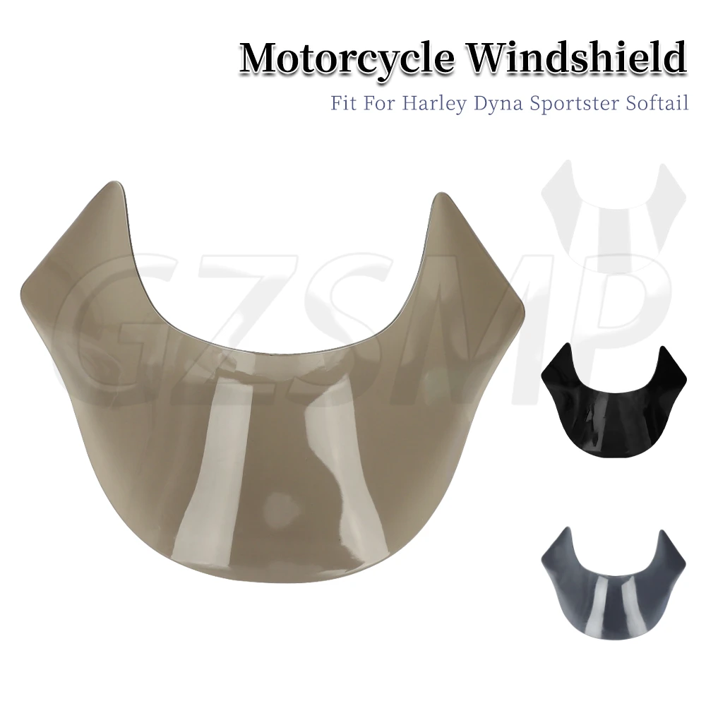 

Motorcycle Lip Windshield Windscreen Wind Shield Fit for Harley Dyna Softail Fotboy 1984-2017 Sportster XL 1200N 883