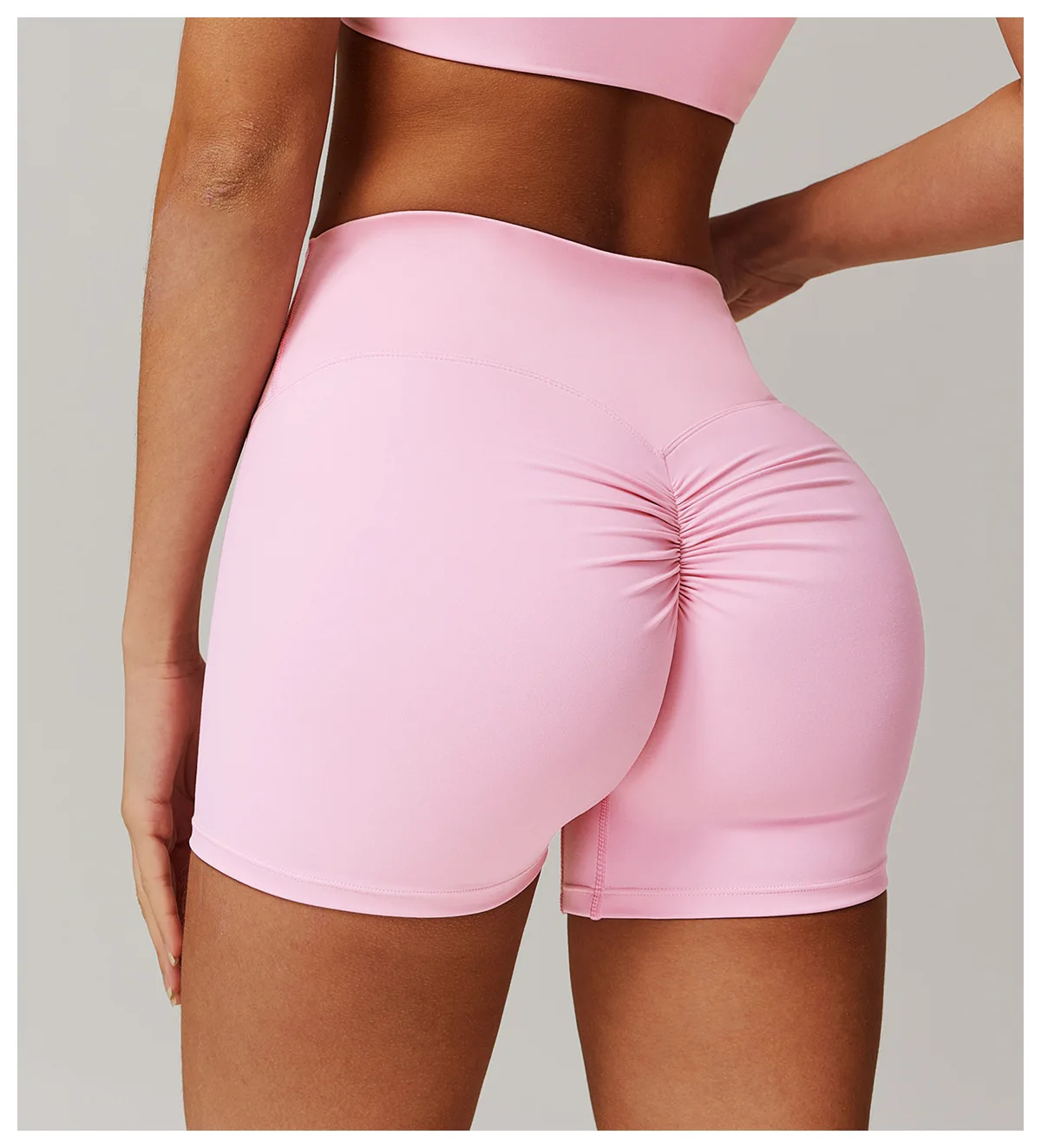 

Women Sports Short Yoga Legging Shorts Squat Proof High Waist Fitness Tight Shorts Cycling Running Push Up Workout Gym Shorts