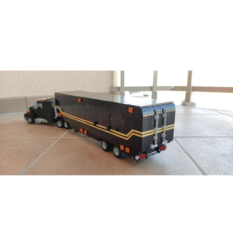 Blocs de construction de camion remorque Cargo MOC-65400, modèle 2069 PartsMOC, blocs de construction créatifs pour garçons et enfants, jouet cadeaux d'anniversaire, nouvelle collection