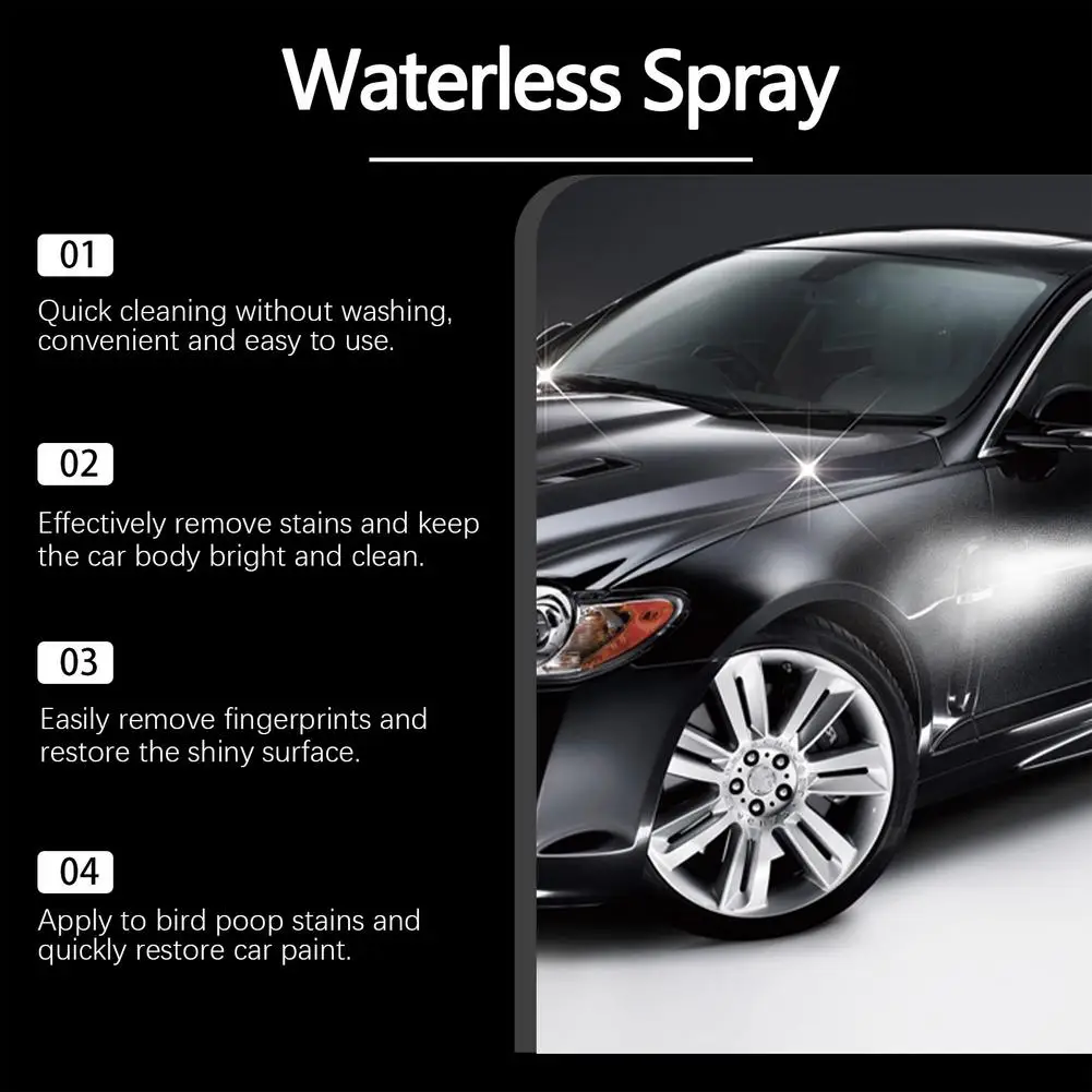 بخاخ منظف جسم السيارة بدون ماء ينظف بسرعة سطح جسم السيارة وإزالة بقع الجسم، رذاذ منظف لإصلاح طلاء السيارات