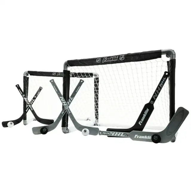 

Franklin Sports Juego de 2 Goles de Hockey sobre Rodilla de 28" con Palos Incluidos