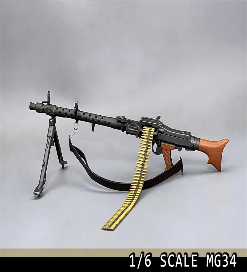 Militar Segunda Guerra Mundial arma rifle brinquedo, modelo plástico, alta qualidade, 1:6 soldado, 12 '', em estoque, MG34