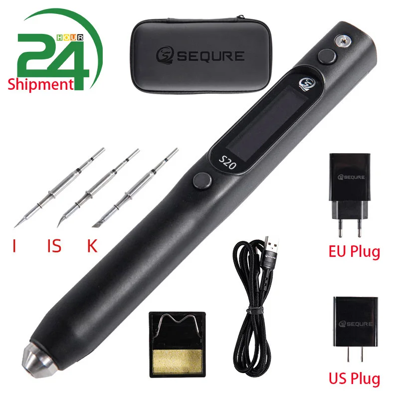 SEQURE S20 Precision Electronic/Phone Repair Nano Soldering Iron Compatible With JBC115 Solder Tips Support PD/QC Power