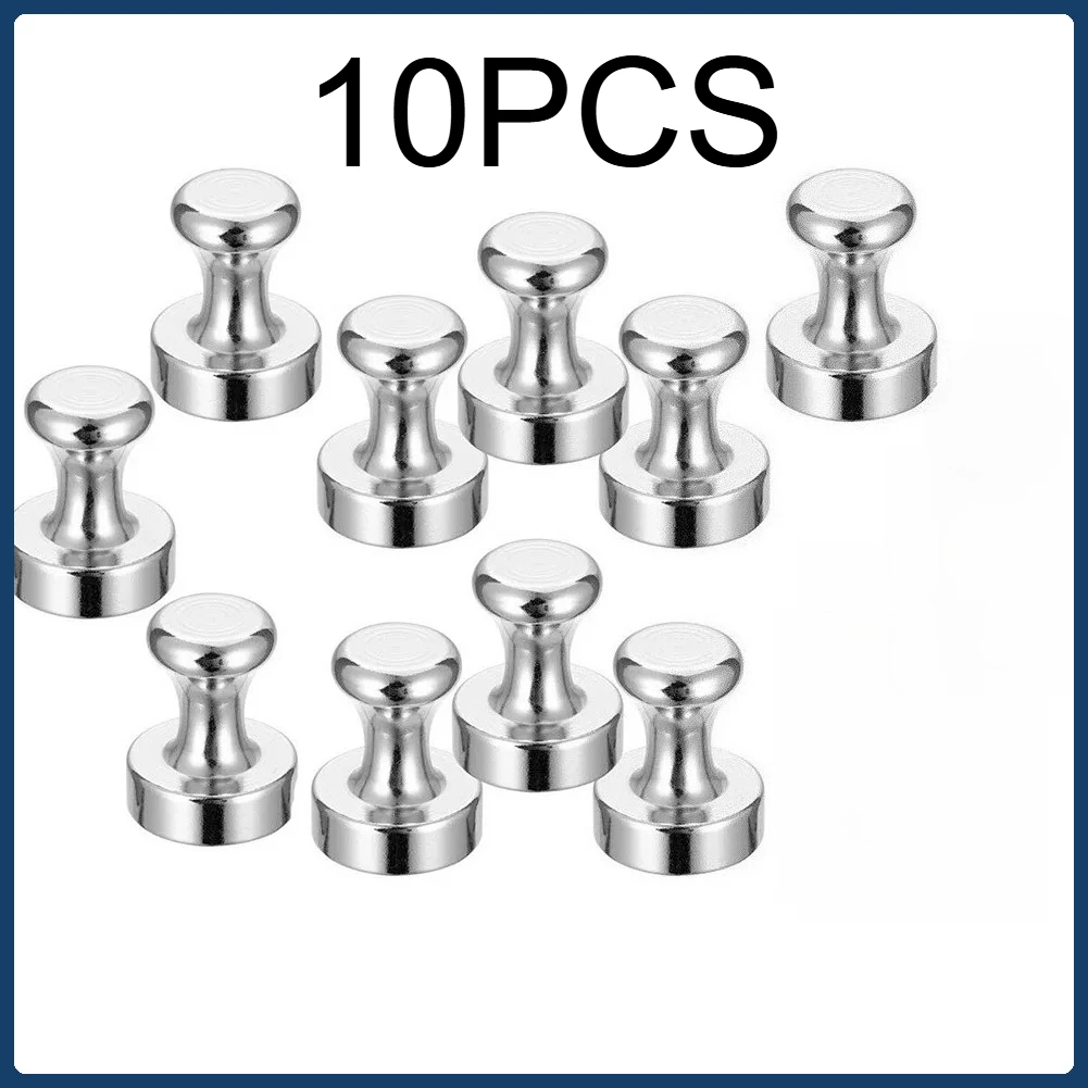 

10PCS Magnetic Pins Tools Neodymium Magnets Pin Board Magnet For Board Cone Magnets Super Strong Fridge Magnets Home Storage