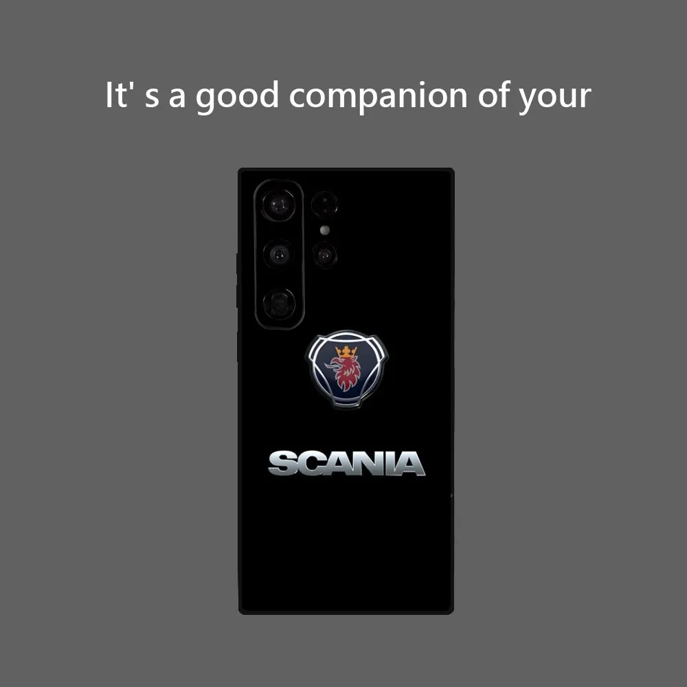 L-Luxury Truck Car S-scaniaes Car Phone Case for Samsung Galaxy S24 Ultra S22 S23 Ultra S21 S20 5G Protective Soft Silicone TPU