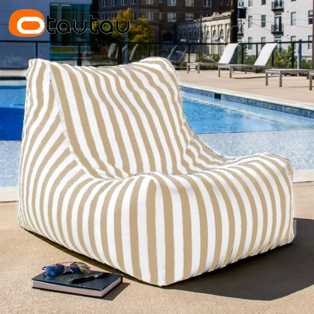 OTAUTAU Outdoor Sitzsack Abdeckung Strand Schwimmen Pool Liege SF464 【Kein Füllstoff innen! Sie müssen selbst den Füllstoff kaufen!】