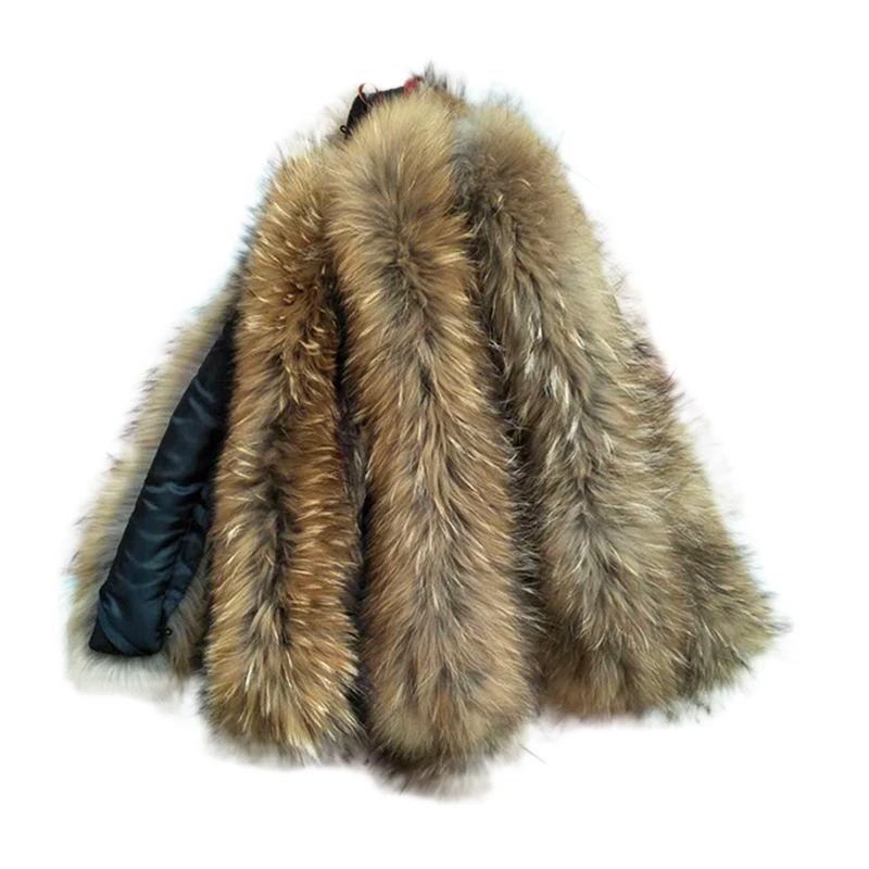 50x13cm Natural Mink Fur Collar for Children's Fur Collar DIY Apparel Sewing Fluffy Trimming Fabric Coat Hood Shawl Decoration