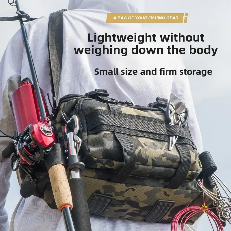 

Рыболовные снасти, сумка через плечо, сумка для хранения, портативный держатель для удочки, спортивная сумка на открытом воздухе, летающая рыбалка