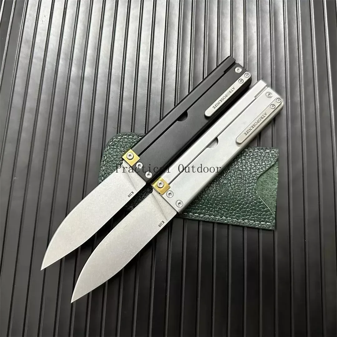 NKD ATROPOS Trapper Assisted Folding Pocket Knife D2 Blade Aluminum Alloy Handle Outdoor Hunting Knives Tactical EDC Tools