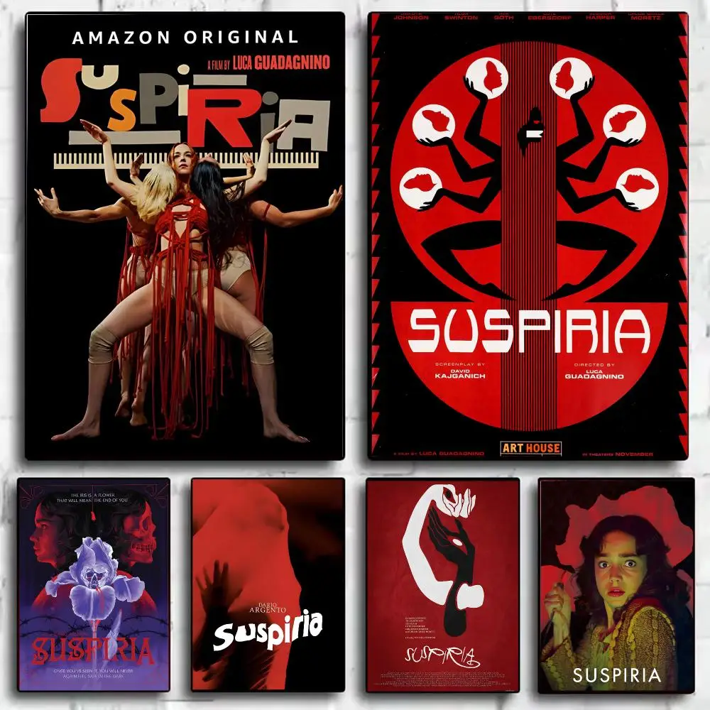 Horror Movies S-Suspiria Poster Wall Art Poster Print Decorative Artwork for Bedroom Living Room Office Home Decoration