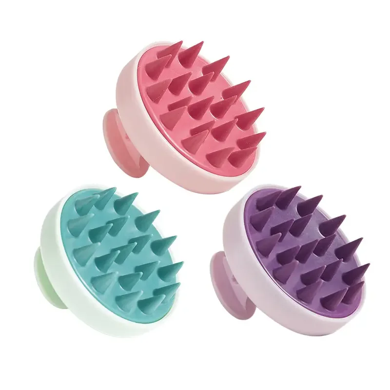 

Silicone Shampoo Brush Scalp Massager Hair Washing Tool