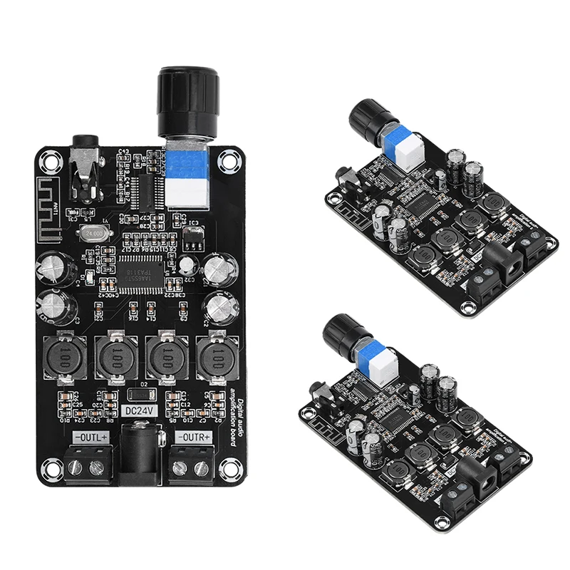 TPA3118D2 Audio Amplifier Board XH-A415 50W+50W High-Power Adjustable 2 CH BT5.0 Digital Audio Power Amplifier Board DC12-24V