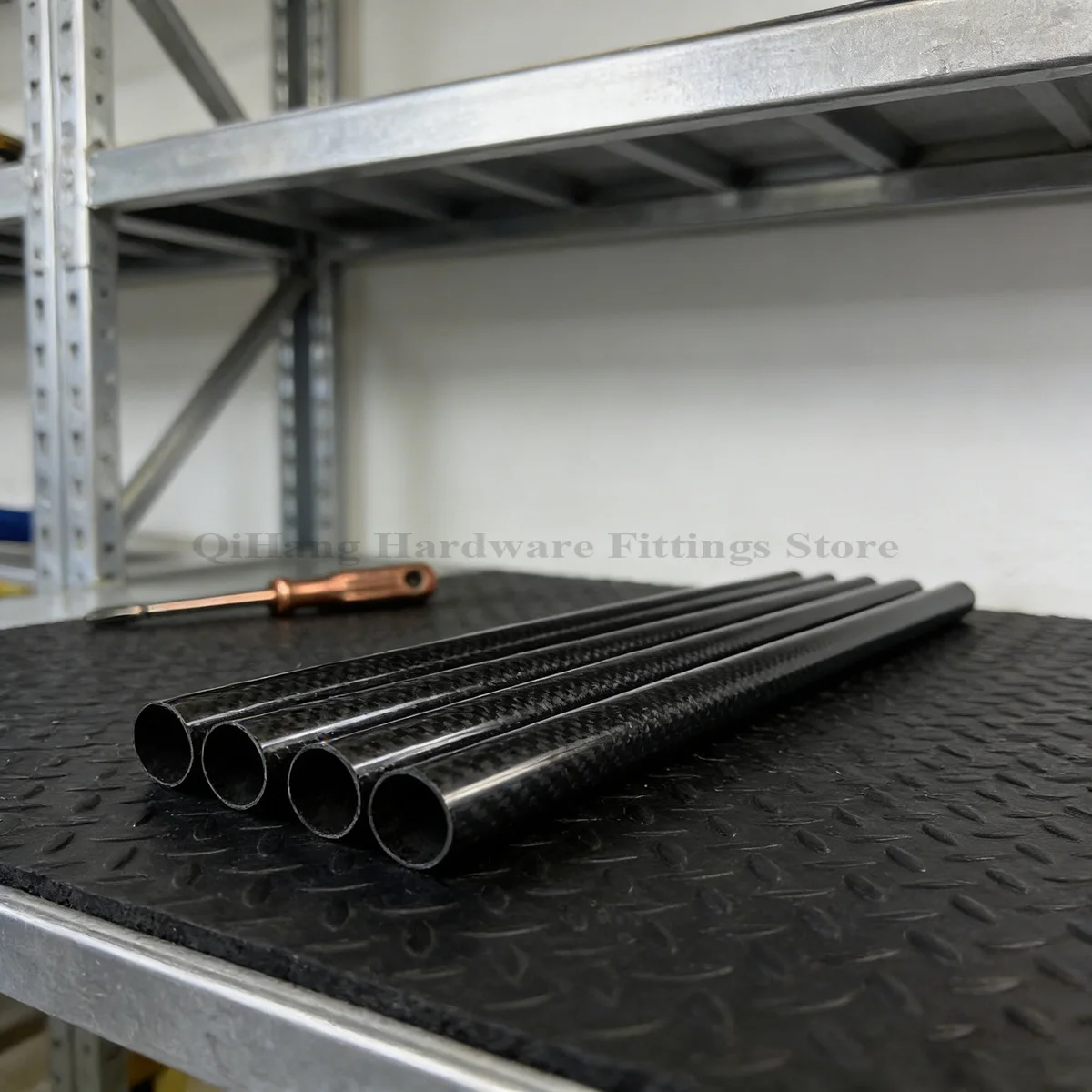2Pcs 3K Carbon Fiber Tube Twill Glossy 500mm, Dia 5-30mm, High Strength Light Weight For RC Airplane Drone DIY Parts