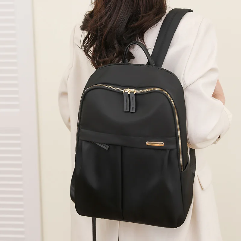 Lightweight Backpack Computer Bag Simple Daily and Versatile Nylon Fabric Student Causal Travel Backpack