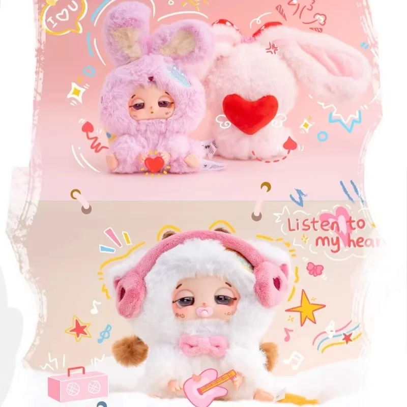 Nova série duoudou sorte vinil bonito caixa cega surpresa boneca figura ornamento aniversário menina presente de halloween brinquedos genuínos