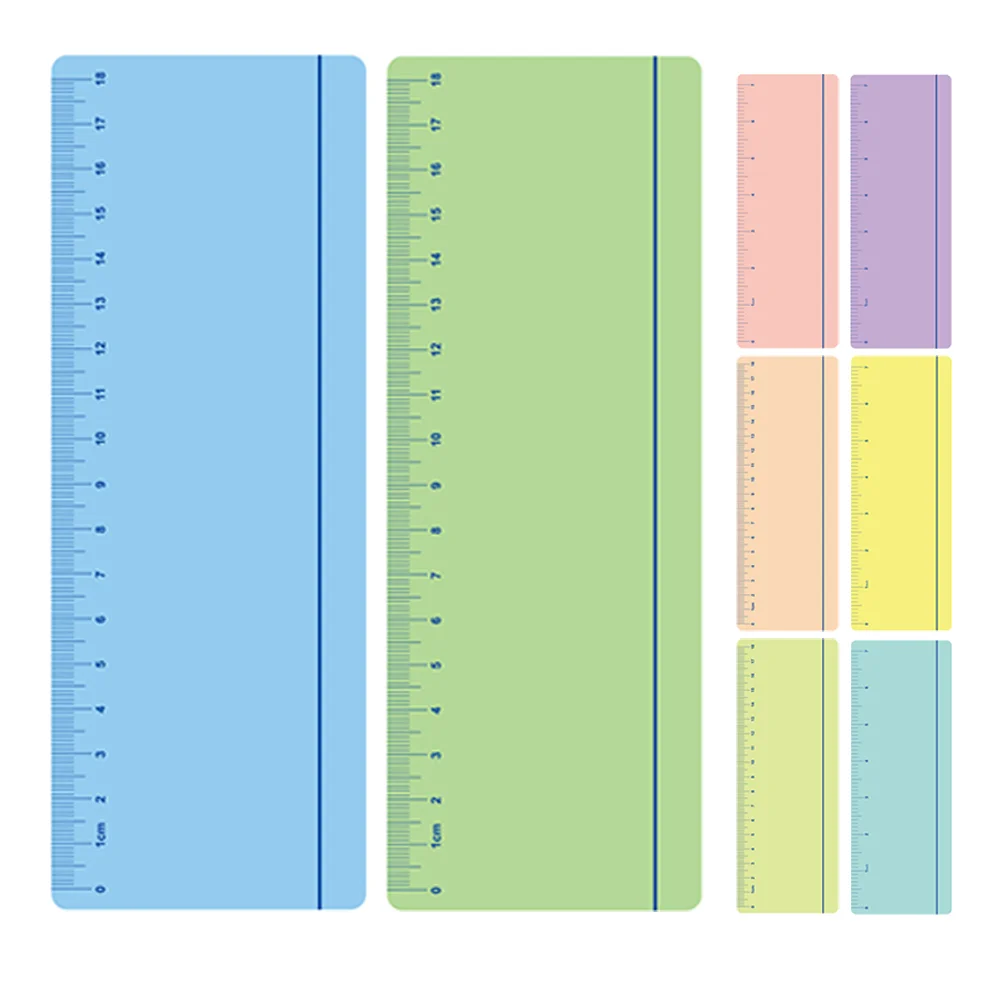 

8 PCS Color Reading Strip Scale Ruler Small Rulers Bookmark Finger Highlighters for Child