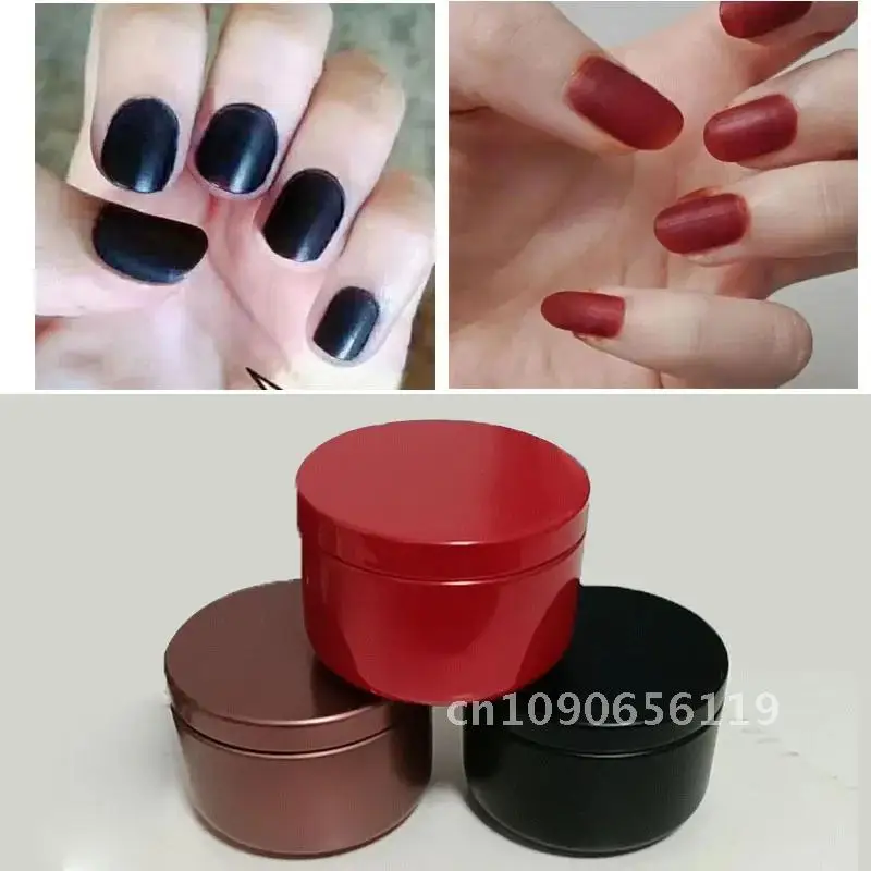 Nail Shine Nail Art India Natural Plant Henna Nail Dye Powder Wine Red Black Color Long Lasting Natural Luster Template 20g