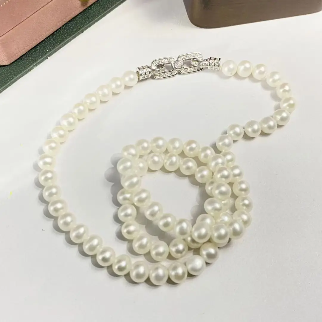 Wholesale DIY S925 Sterling Silver Necklace Bracelet Clasp Hook Accessories for 5-15mm Pearls 5pcs/lot