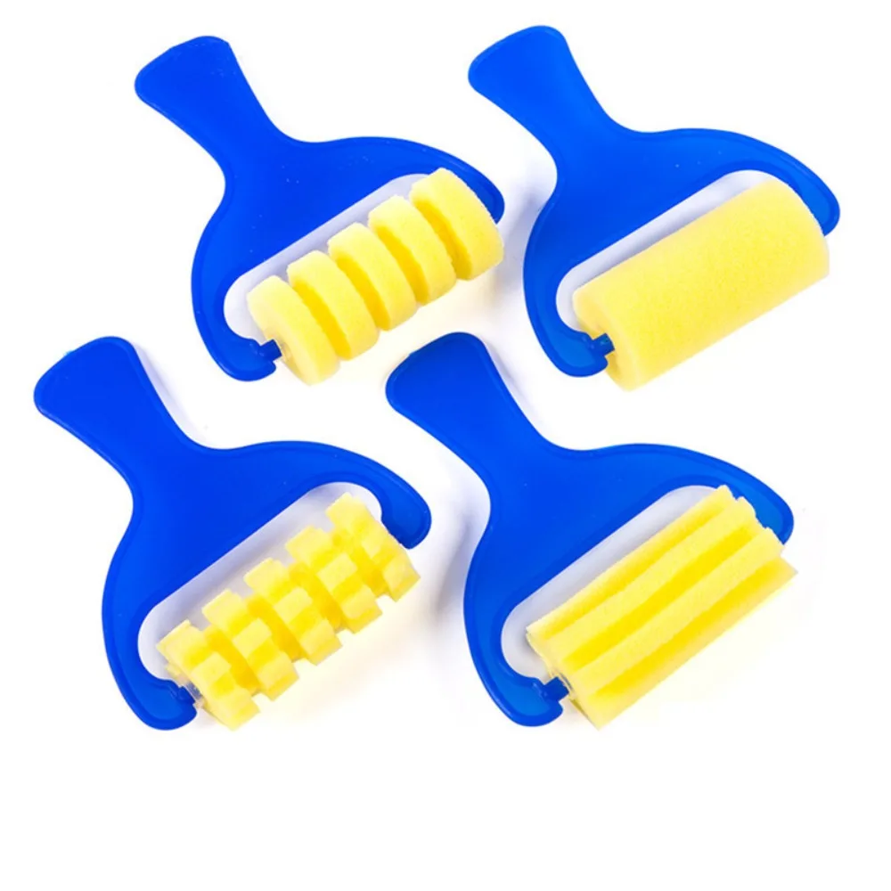 

Gift DIY Sponge Brush Set Enlightenment Puzzle Graffiti Brush Seal Sponge Broom Shaped Brush Children