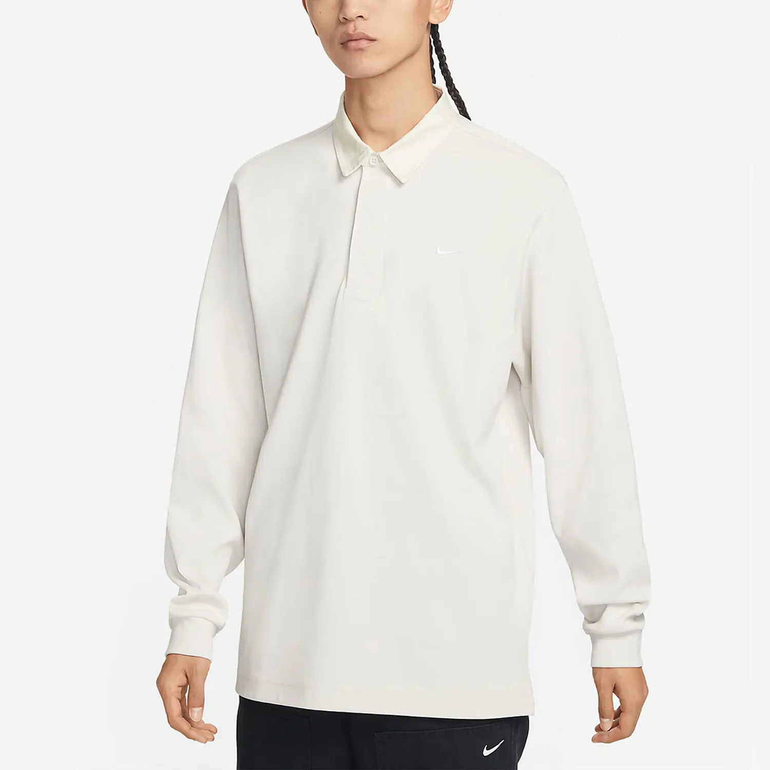 Nike Authentic Solo Swoosh Sports Men's Polo Top DQ5222-030