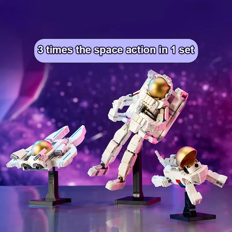 647 pieces of  space  astronaut  creator 3-in-1 building   block building toy  model set for boys and girls children's gifts