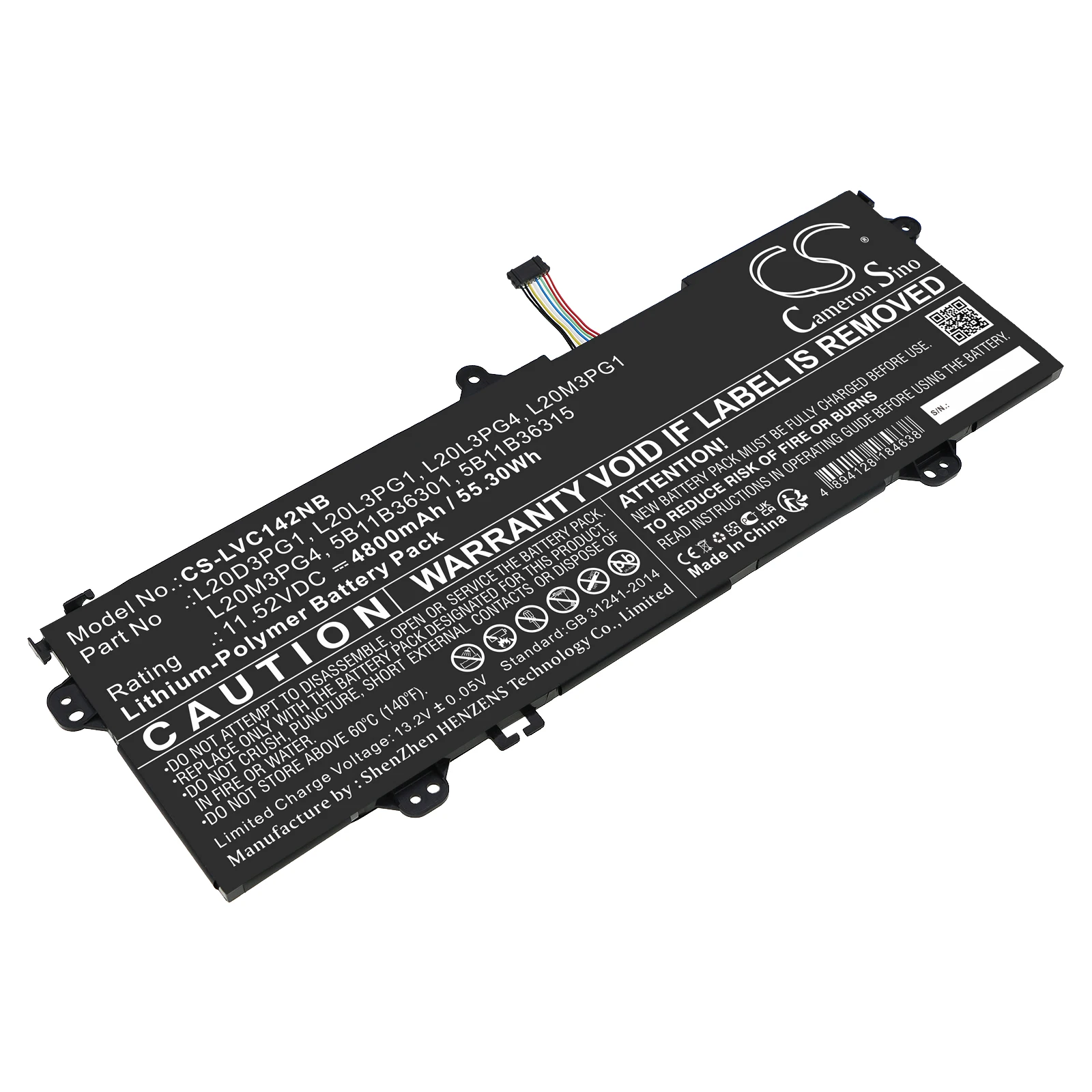 

CS Replacement Battery For Lenovo 14e Chromebook Gen 2 82M1000FU, 14e Chromebook Gen 2 82M1000M