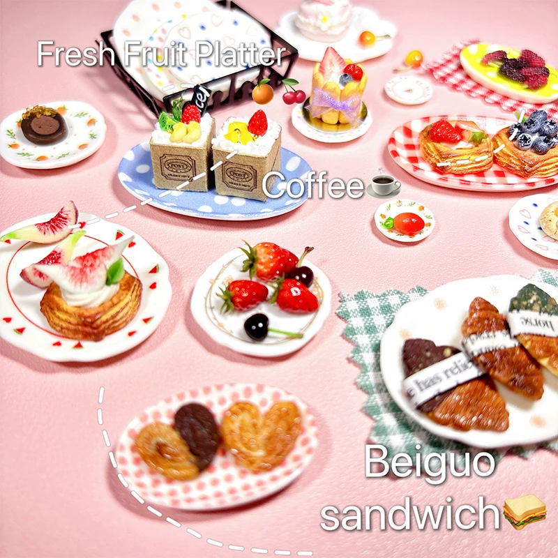 Miniatures de maison de courses, 4 pièces, échelle 1:12, jouet, accessoires de décoration pour la maison