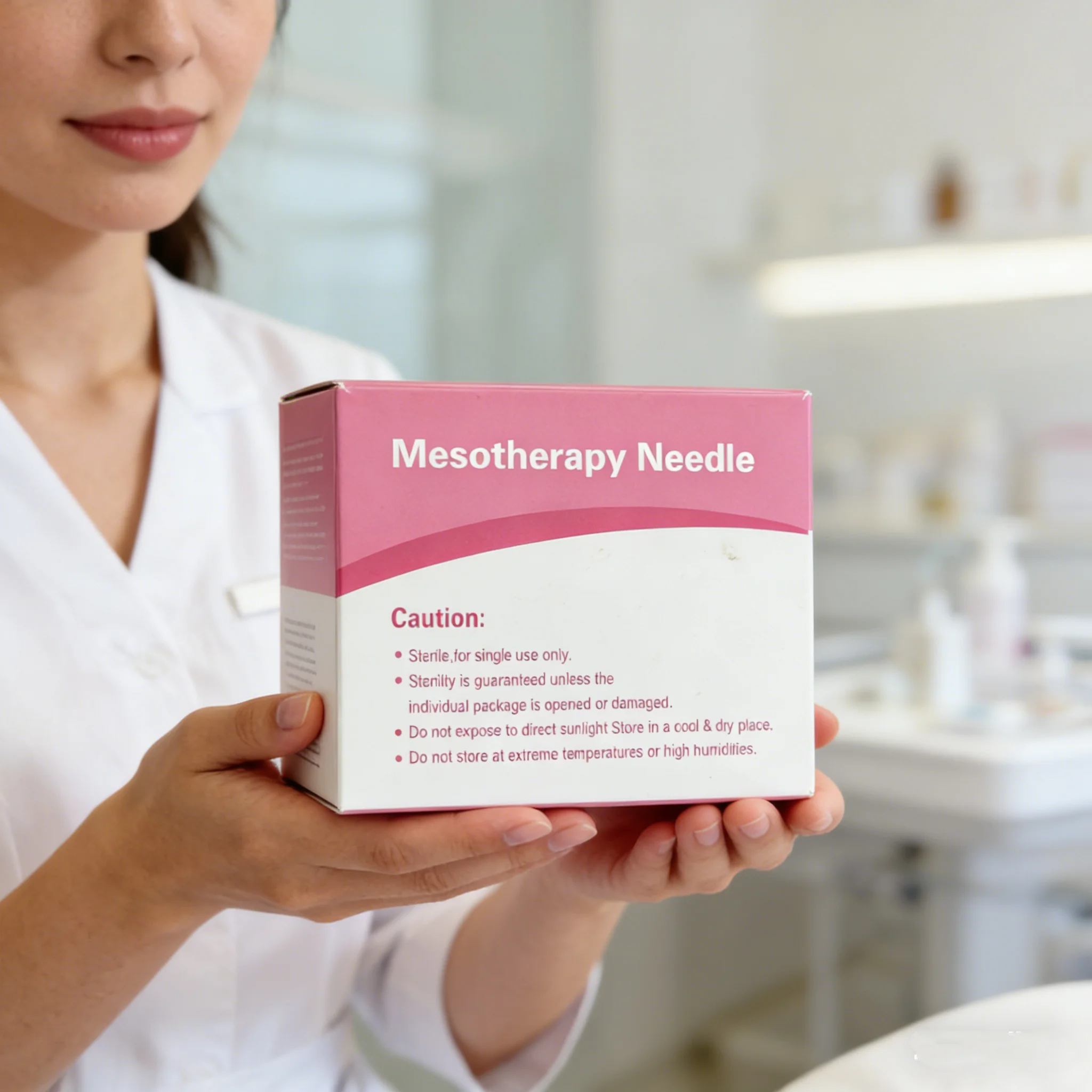 

18G 30mm 25G 13mm Ultra Fine Mesotherapy Needle Nano Disposable Sterile Cartridge Microneedle for Face Eyes 500pcs