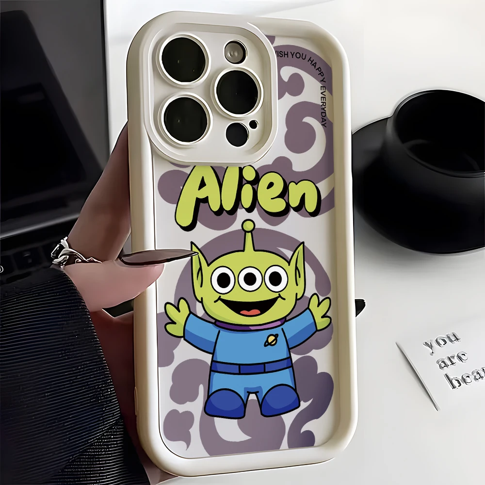 Toy Story Alien Phone Case for Samsung Galaxy S24 S23 S22 S21 FE Ultra Plus 5G Soft TPU Ladder Cover