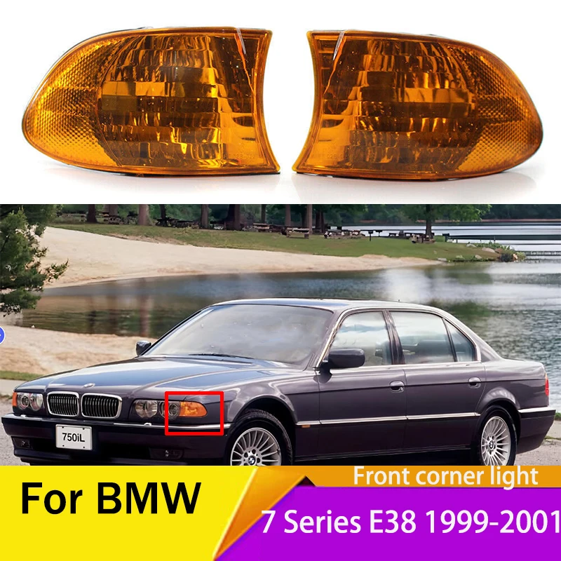 

For BMW 7 Series E38 1999 2000 2001 Headlights Front Corner Lights Turn Signals traffic light Car accessories