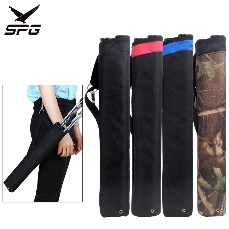 Archery 2 Tube Arrow Quiver Holder Canvas PE Padded Strap Belt Clip Bow and Arrow Shooting Hunting Accessories Arrow Bags