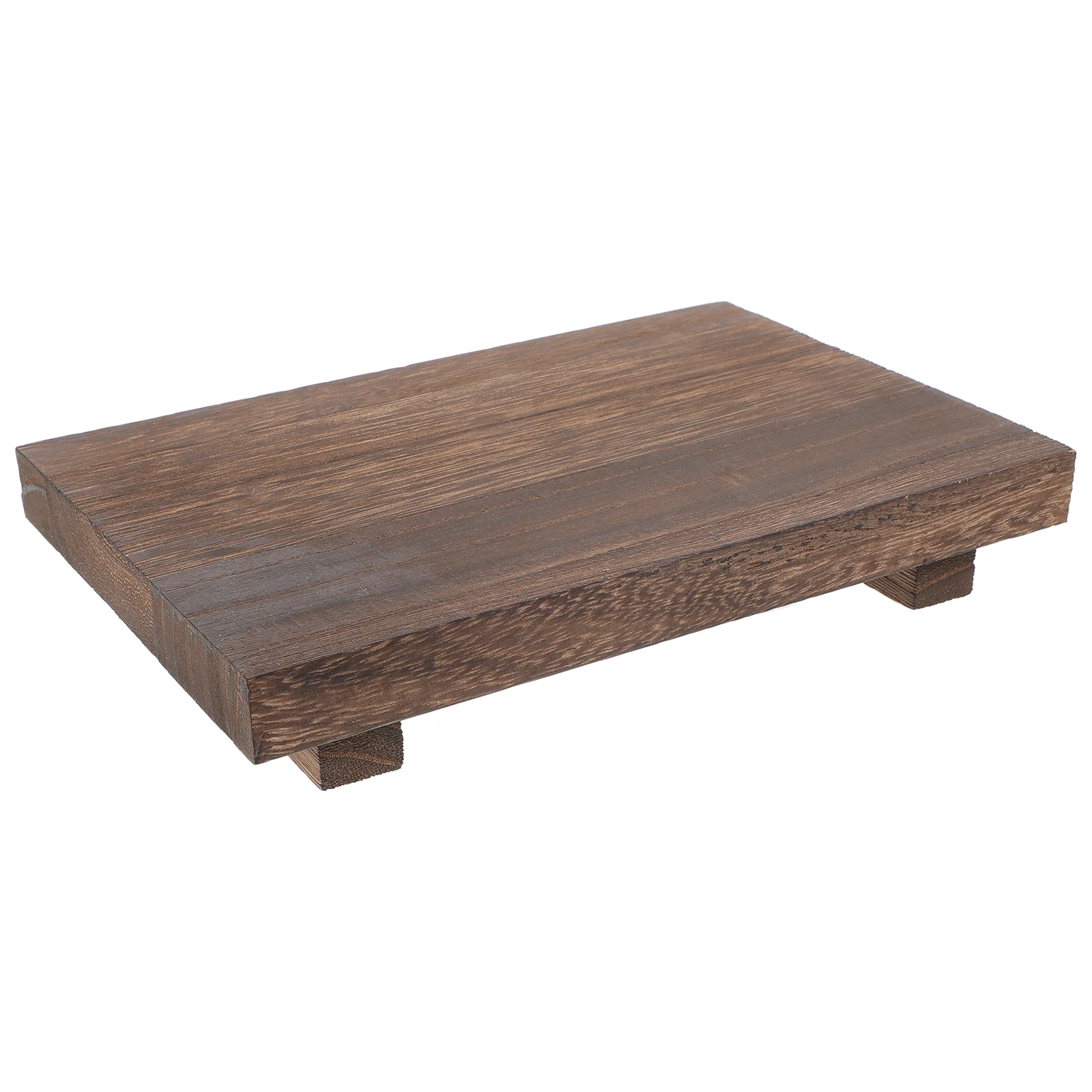

1pcs Wood Pedestal Stand Bathroom Counter Tray Decor Soap Holder Plant Riser Wooden Display Stand Compact Space Saving