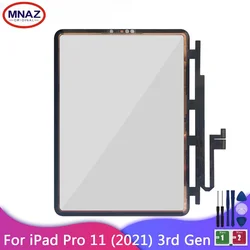 For IPad Pro 11 (2021) 3rd Gen 4th Gen A2301 A2459 A2460 Touch Screen Front Glass Panel Replacement Parts 100% Tested