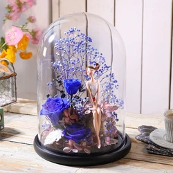 18*20cm 18*22cm 18*25cm 18*30cm 18*35cm 18*40cm Big Size Glass Dome Decoration Different Base Transparent Cover DIY Wedding Gift