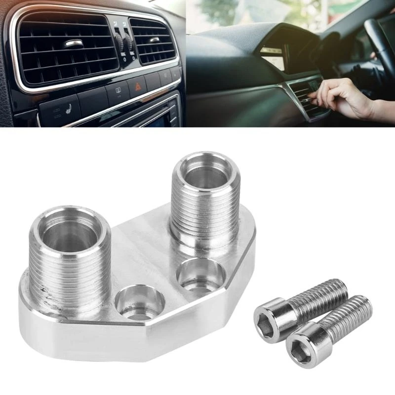 

A2UC Air Conditioning Compressor Quick Connector Fitting Adapter Replacement Aluminum Polished Finish Suitable for AD7176