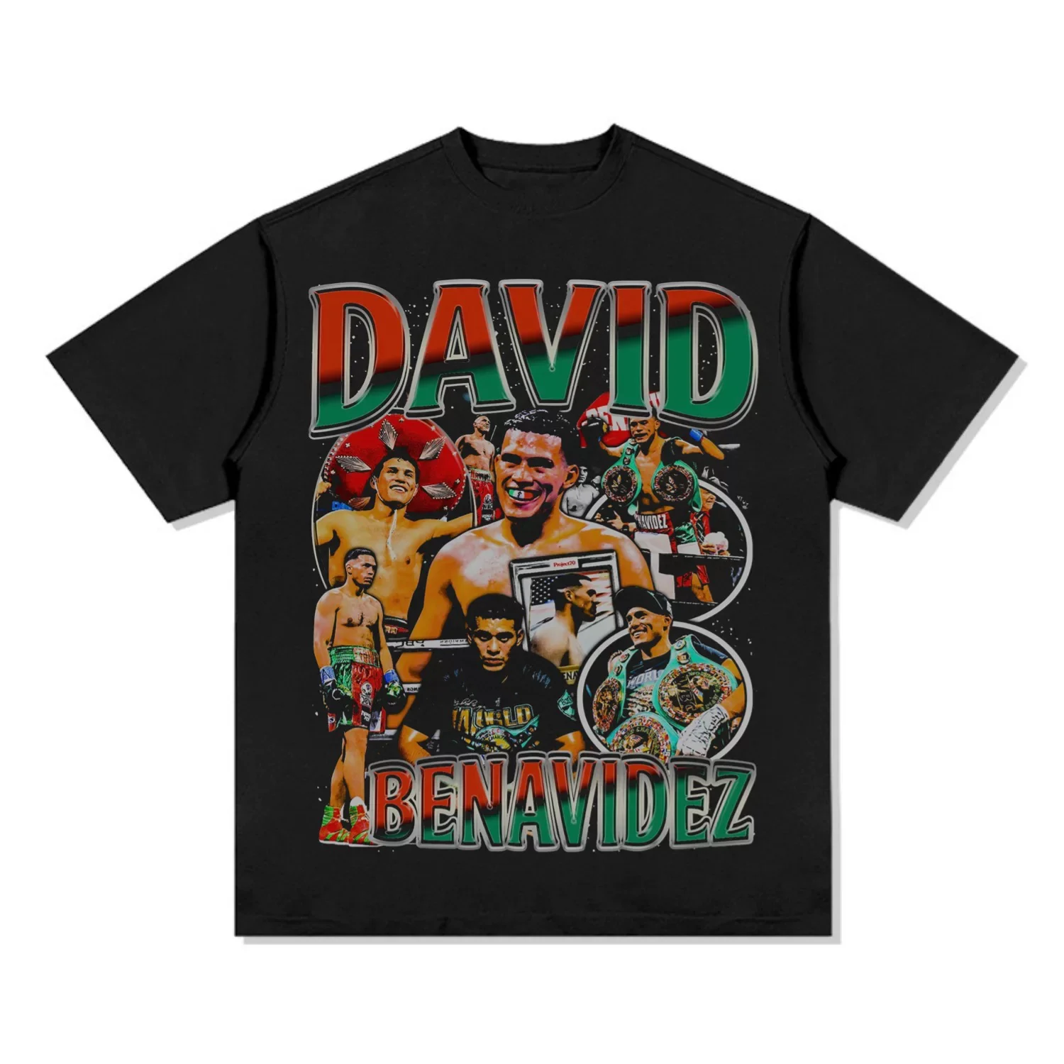David Benavidez Boxing T-Shirt Oversized Graphic Cotton Tee Champion Style Super Middleweight King Men Women Trendy Sports Merch