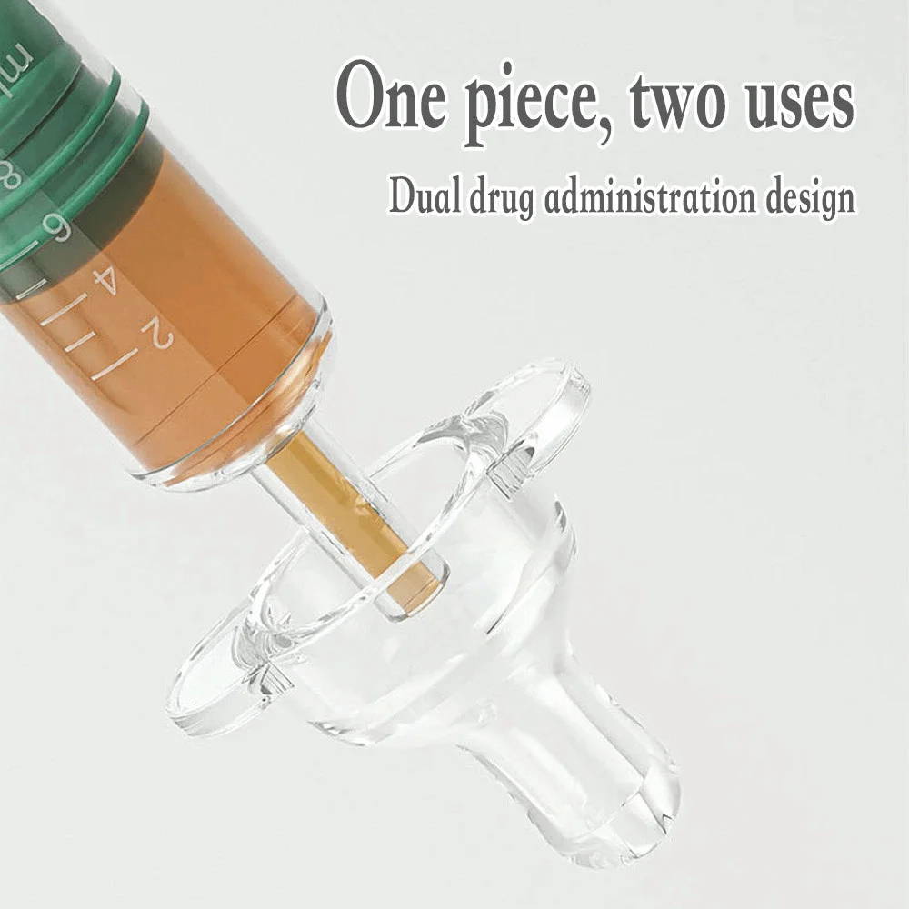 4pcs Set Portable Baby Training Feeder Prevent Choking Soft Tip Medicine Feeder Liquid Food Supplement Medicine Dispenser