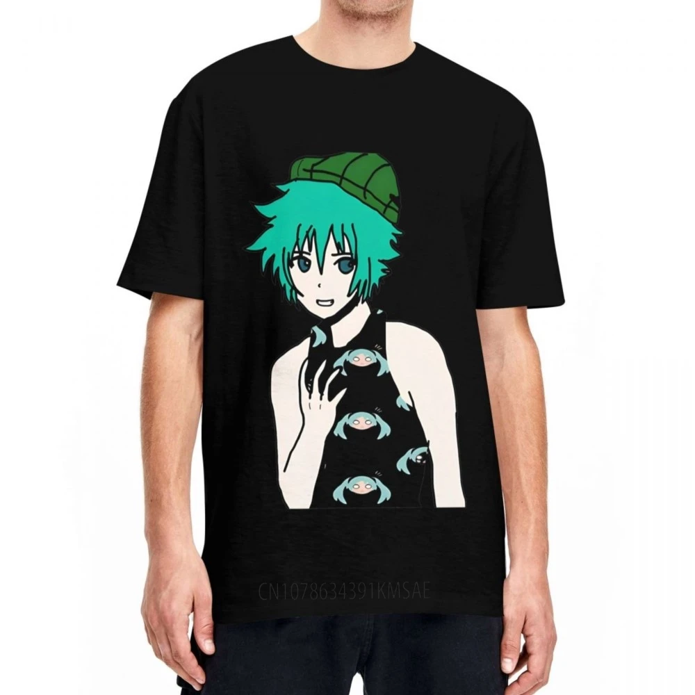 Miku Binder Sou Hiyori Shin Tsukimi Your Turn To Die T Shirts YTTD Anime Pure Cotton Tops Novelty Round Collar Plus Size T-Shirt