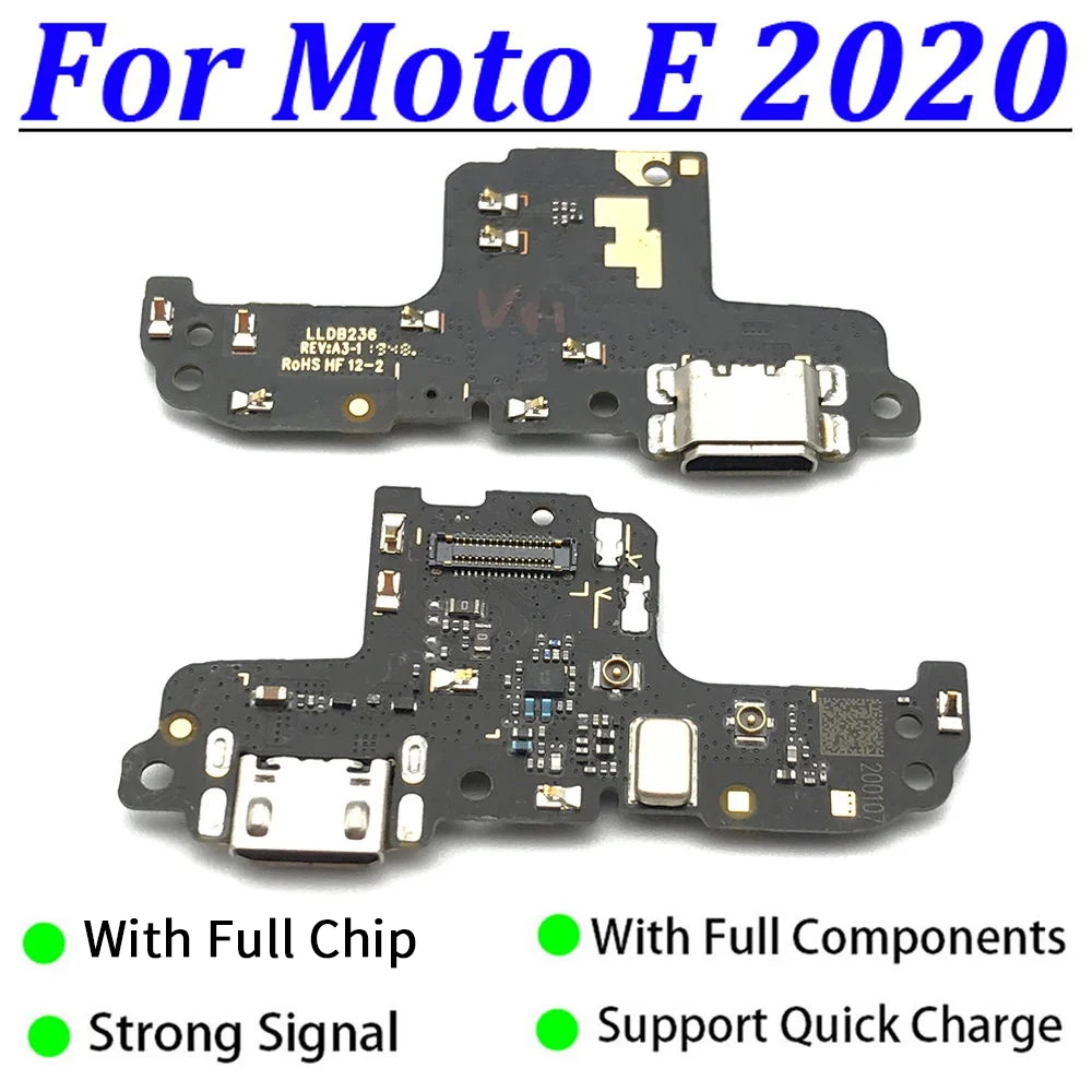 

100% Original New USB Port Charger Dock Plug Connector Charging Board Flex Cable For Motorola Moto E2020 Mic Microphone Board