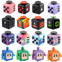 6/12 Sides Cube Decompression Toy Rainbow Stress Relief Autism ADHD OCD Anxiety Sensory Toys Fingertip Desk Toy for Kids Adult