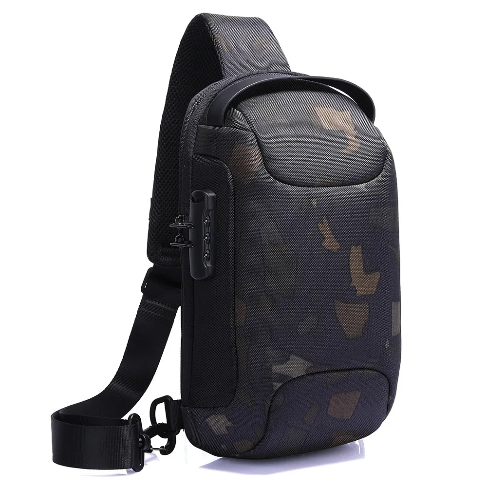 Mochila deportiva de verano para hombre, bolso de un solo hombro, impermeable, bandolera para viaje, senderismo y ciclismo