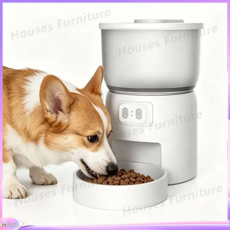 Automatic Pet Feeder with Durable Enclosure Smart WiFi Programmable Food Dispenser for Cats and Dogs Wear-Resistant Daily