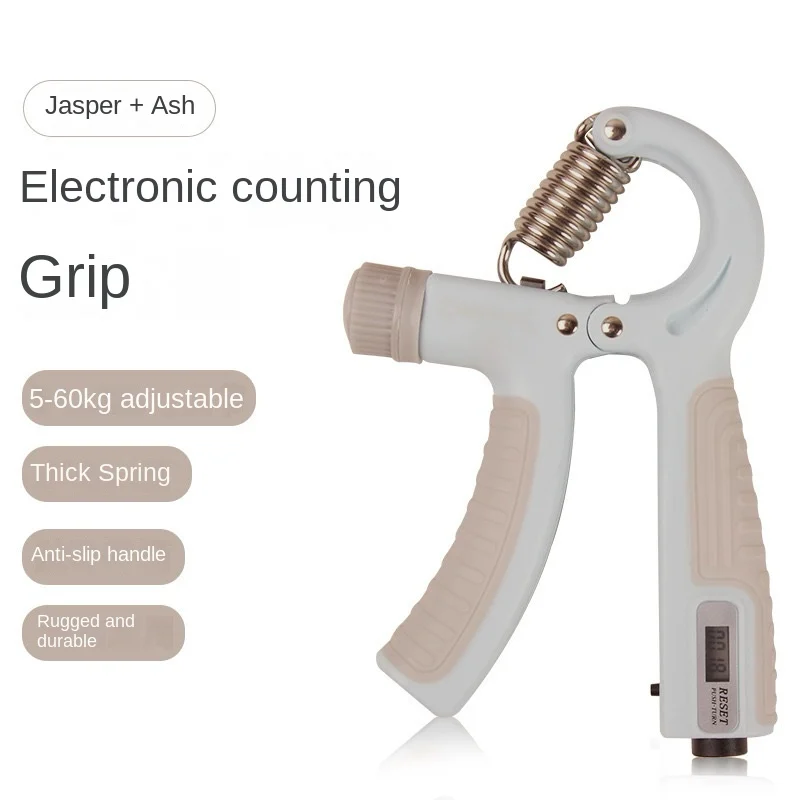 Counting Grip Hand Trainer Professional Wrist Strength 5-60KG Durable Adjustable Non-slip Handle Puller New Style