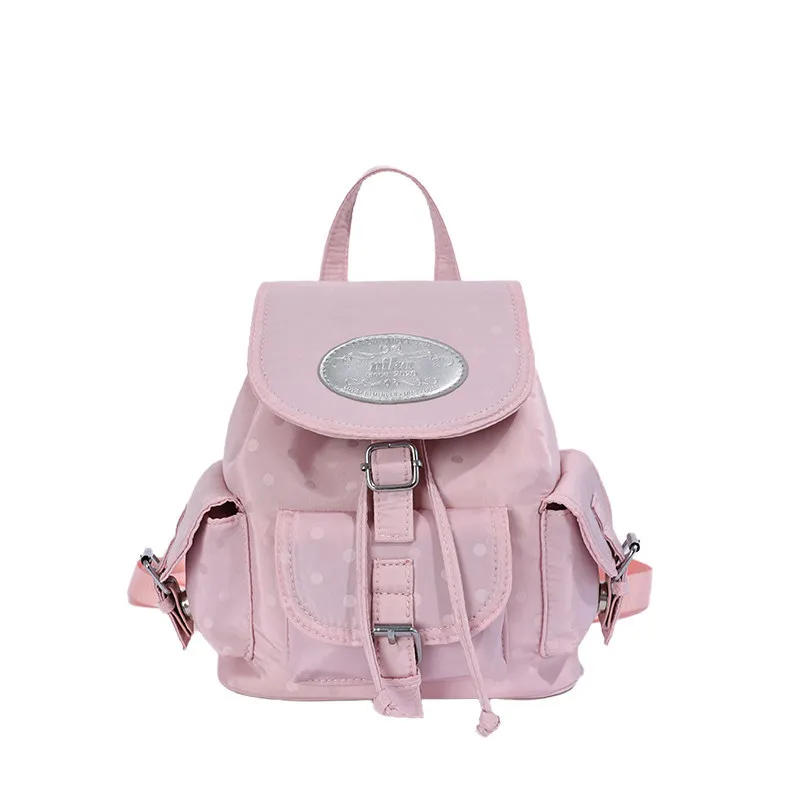 Star backpack for women, small size2026Spring and summer new Korean-style college-style everyday versatile multi-pocket small ba