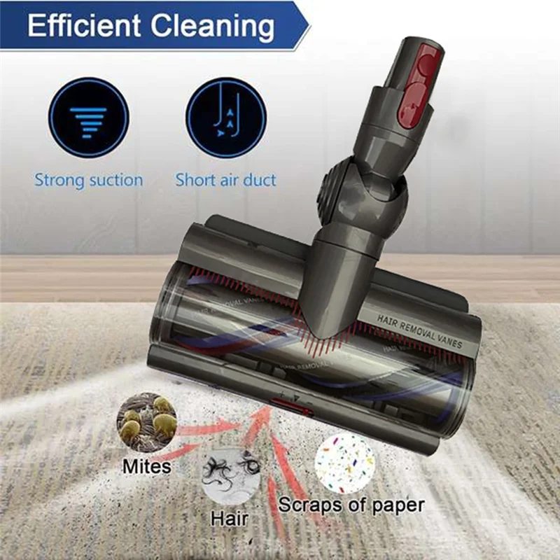 

Quick-Release Direct Drive Brush Head For Dyson V7 V8 V10 V11 V15 Vacuum Cleaner Parts For Hard Floor Suction Adjustment Slider