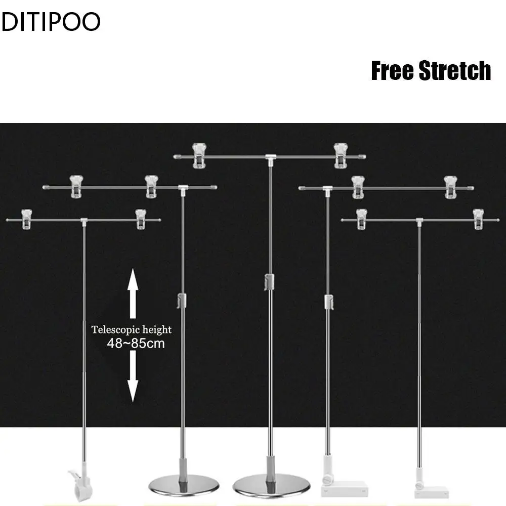 Photography Photo Backdrop Stands Adjustable T-Shape Background Frame Support System Stands With Clamps for Video Studio